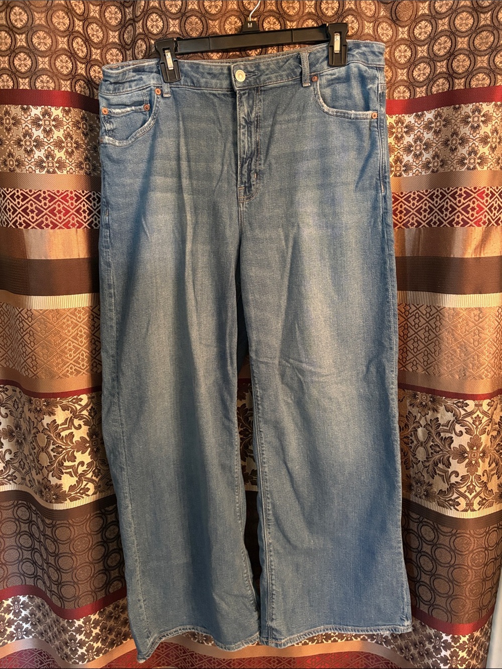 American Eagle super high rise baggy wide leg jeans